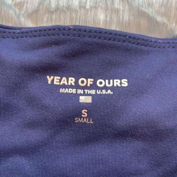 Year Of Ours 7/8 Sport Legging Navy White sz S - Picture 6 of 8